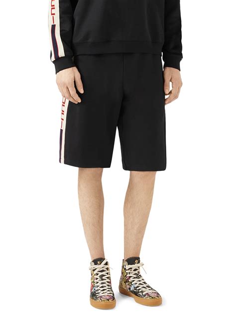 black gucci shorts mens|Gucci running shorts men.